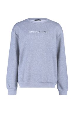 TRENDYOL MAN Lacivert Oversize/Genis Kesim Slogan Bask?l? Ici Polarl?/S?cak Tutan Sweatshirt TMNAW23SW00478 - Trendyolmilla фото 6