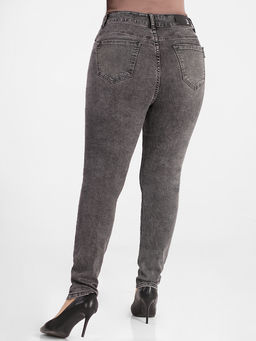 Джинсы теплые серые зима флис - Almond фото 4