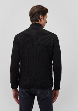 Fermuarl? Triko Ceket - Mavi фото 4