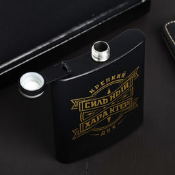 Фляжка Сильный характер, 210 мл