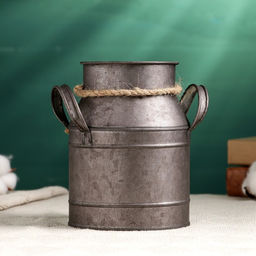 Фигурное кашпо для цветов «Кувшин Ноель», 11×11×15 см, металл, серое