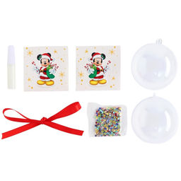 Ёлочный шар своими руками на новый год «Микки Маус», набор для творчества, 9 см