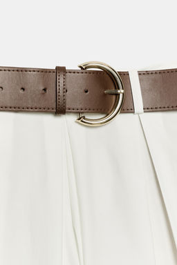 PANTAL?N CULOTTE CINTUR?N / Blanco - Zara фото 9
