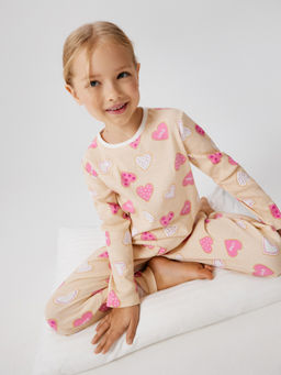 ACOOLA / Пижама детская для девочек Bubblegum крем фото 2