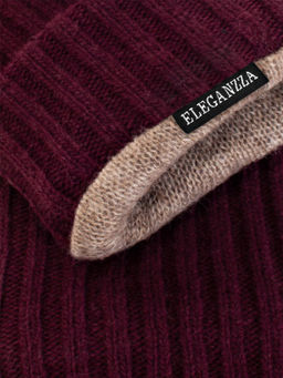Перчатки женские ш+каш. IS01331 bordo - Eleganzza фото 4