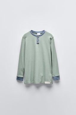 6-14 YEARS/ PLAIN HENLEY PYJAMAS - Zara фото 8