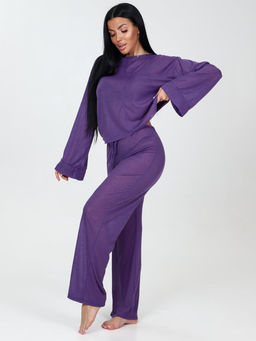 006 Пижама брюки (Фиолетовый) - А-дина фото 3