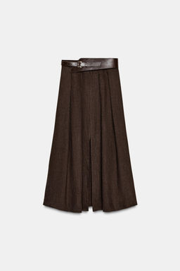 BELTED MIDI SKIRT - Zara фото 15