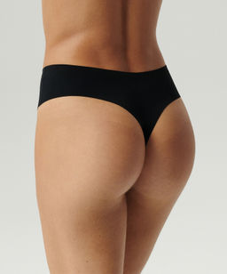 ATLANTIC LS-002 Трусы бразилиана с завышенной талией Seamless - 1 шт. черный