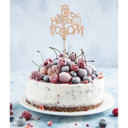 Цена за 5 шт. Топпер деревянный С новым годом 120х116 - Страна карнавалия фото 2