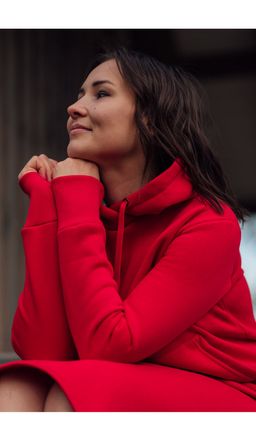 Платье С НАЧЕСОМ футер 3х нитка ПЕНЬЕ - Knitka wear фото 5