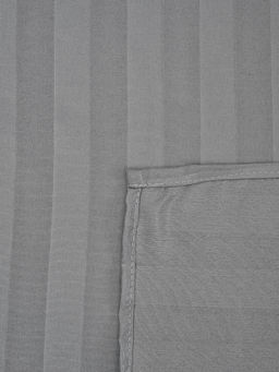 Простыня Микрофибра Страйп - Светлый серый 150х215