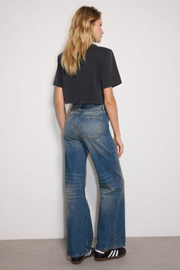 Mavi More Sustainable Soluk Efekt Vintage Fermuar Detayl? Yuksek Bel Wide Leg Jeans TWOAW24JE00315 - Trendyolmilla фото 4