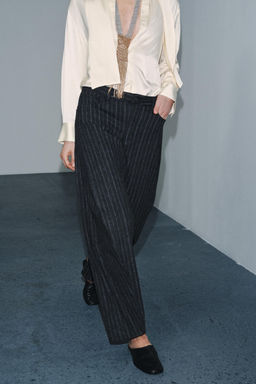 ZW COLLECTION STRIPED BALLOON TROUSERS - Zara фото 3