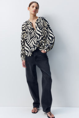 Blusa con mangas globo - H&m фото 2