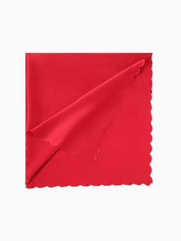 Скатерть Доляна, однотонная, 140?180 см, красная, 140 г/м?, 100% п/э