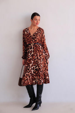 Martichelli Платье с анималистичным принтом  фото 3