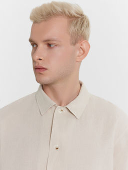Рубашка мужская бежевая - Mark formelle фото 5
