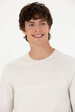 U. S. Polo Assn Мужская базовая толстовка с круглым вырезом Stone - U.s. polo assn фото 2