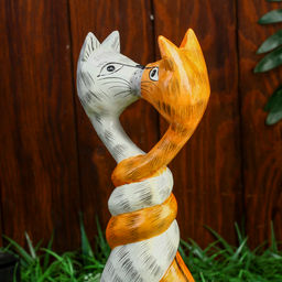 Сувенир Целующиеся коты, 30?6?16 см, дерево