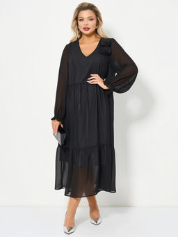 Платье 0355-1 чёрный кристалл