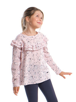 Блузка для девочки праздничное нарядная форма детская одежда UD 3860 розовый - Mini maxi фото 4