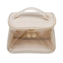 Kristaller Косметичка женская Elegant suitcase, кремовый