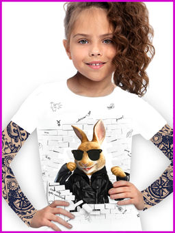 Футболка с длинным рукавом "Майк",белый