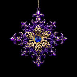 Цена за 1 шт. Украшение ErichKrause Decor Снежинка чарующий Восток 13см