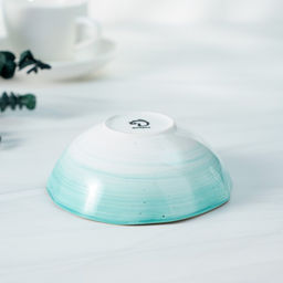 Салатник Доляна Млечный путь, 300 мл, d=13.5 см, фарфор, бирюзовый фото 8