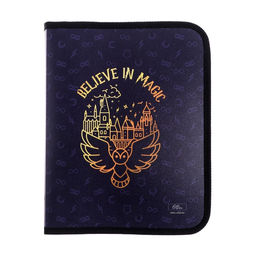 Папка для тетрадей А5, 180 х 230 х 25 мм, молния вокруг, Calligrata Magic, в стиле Гарри Поттера, ПМ-А5-04 пластиковая 0.5  фото 2