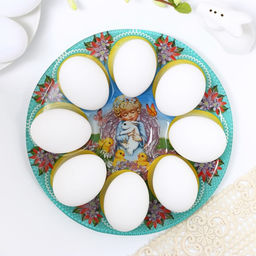 Подставка для яиц Ангел, на 8 яиц - Семейные традиции фото 4