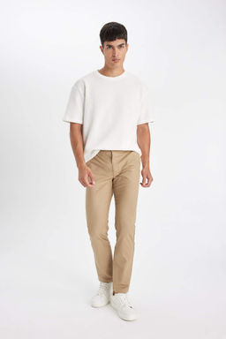 Duz Paca Chino Kanvas Pantolon - Defacto фото 8