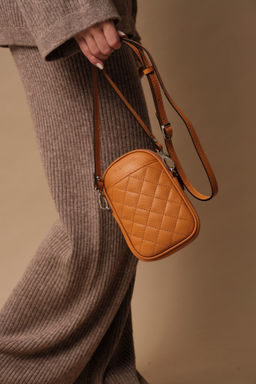 Сумка кожаная Azaro 30832 оранжевый карандаш