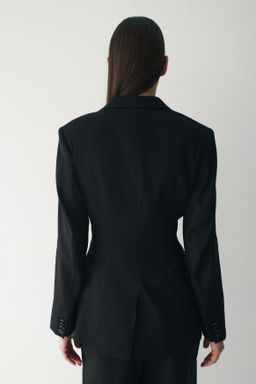 Americana en mezcla de lino Easy Care Slim Fit - H&m фото 6