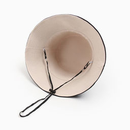 Панама двусторонняя унисекс MINAKU, цвет чёрный, бежевый, размер 56