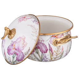 КАСТРЮЛЯ ЭМАЛИРОВАННАЯ LEFARD С КРЫШКОЙ, СЕРИЯ IRISES 3,8Л, ДИА.20СМ ПОДХОДИТ ДЛЯ ИНДУК.ПЛ  фото 3