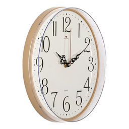 Часы настенные классические, бесшумные, плавный ход, d=25 см, стекло, от батарейки 1×АА
