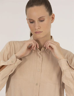 Bej Comfort Fit Uzun Kollu G_mlek - Pierre cardin фото 3