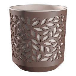Кашпо Leaves (2,5л.) Цв. Мокко/Пудра (КШ-9573) - Вмс фото 2