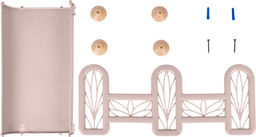 Полка навесная 3-х ярусная Тюльпан арт.BQ1683, KL1683 - Полимербыт фото 3