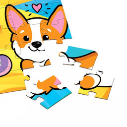 Пазл Весёлые стикеры, 104 элемента - Puzzle time фото 3