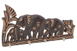 Вешалка для ключей Слоны(дерево ) №Пи110 2шт/уп. - Ганг фото 2