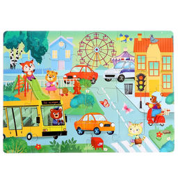 Пазл в металлической коробке Уютный город, 24 детали - Puzzle time фото 2