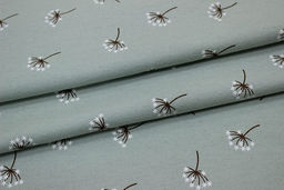 Теплый хлопок Звездочки на веточках цв. винтажная мята-2, ВИД2, ш.1.48м, хлопок-100%, 160гр/м.кв - Купава фото 5