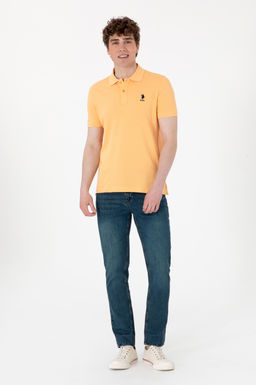Erkek Slim Fit Polo Yaka Turuncu Basic Ti__rt Sepette S_rpriz _ndirim - U.s. polo assn фото 11