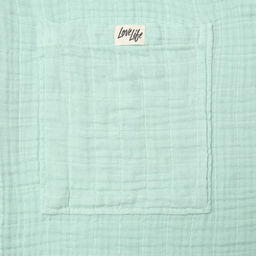 Халат жен.муслиновый LoveLife размер 46-48, цвет мятный, 100% хл, 4-сл, 235 г/м²