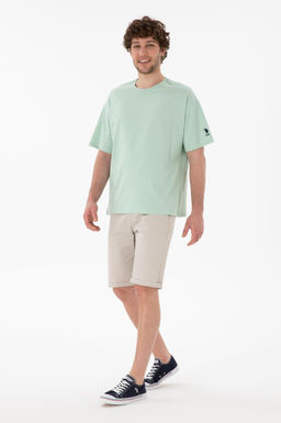 Erkek Oversize Fit Bisiklet Yaka Su Ye_ili Ti__rt Sepette S_rpriz _ndirim - U.s. polo assn фото 5