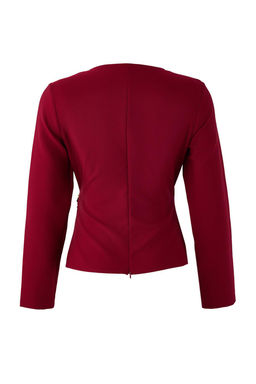 Bordo Kruvaze Toka Detayl? Dokuma Bluz TWOAW26BZ00142