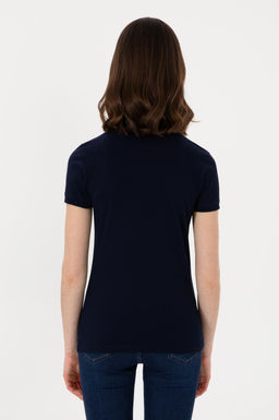 Kad_n Lacivert Polo Yaka Basic Ti__rt Sepette S_rpriz _ndirim - U.s. polo assn фото 5